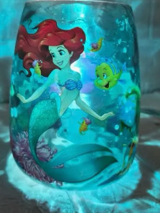 Scentsy Other - Disney The Little Mermaid Ariel Glass Art - Teal & Red
